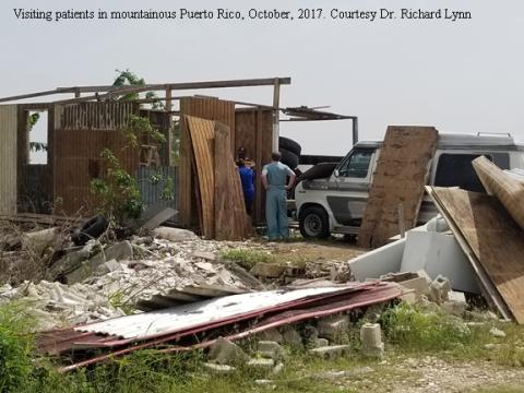 Photo of people helping in Puerto Rico following a disaster.