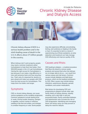 CKD and Dialysis Access Image of Flyer